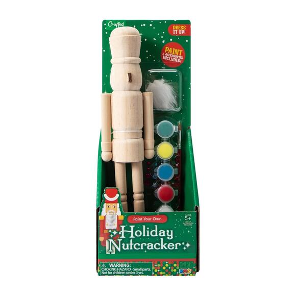 🔥Christmas Crafts Paint Your Own Nutcracker Paint and Brush Included BNWT🔥 - Picture 1 of 4